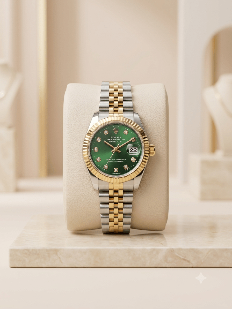 rolex oyster perpetual fond vert